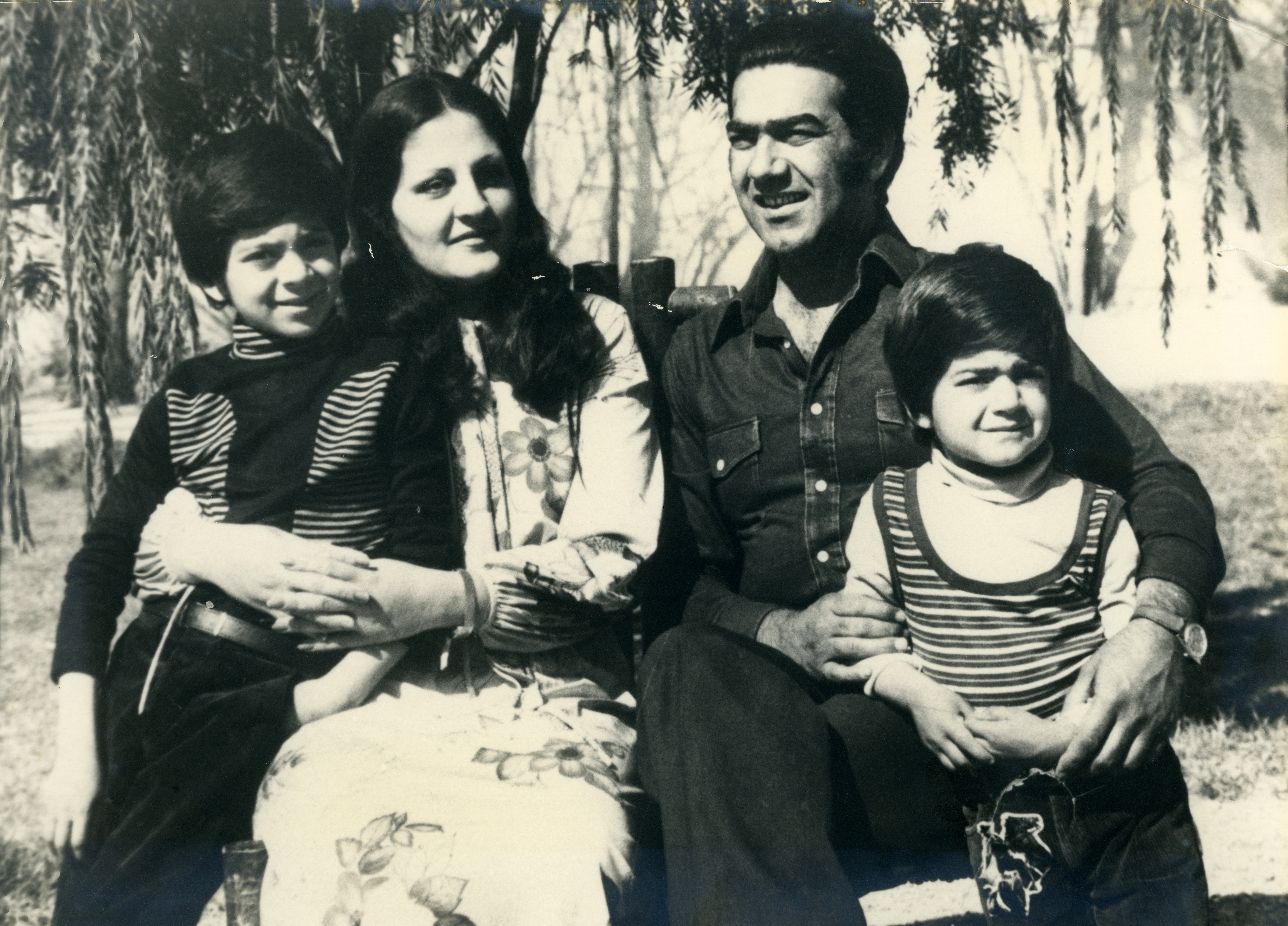 Mohammad Arif Sherdel with his family in Kandahar