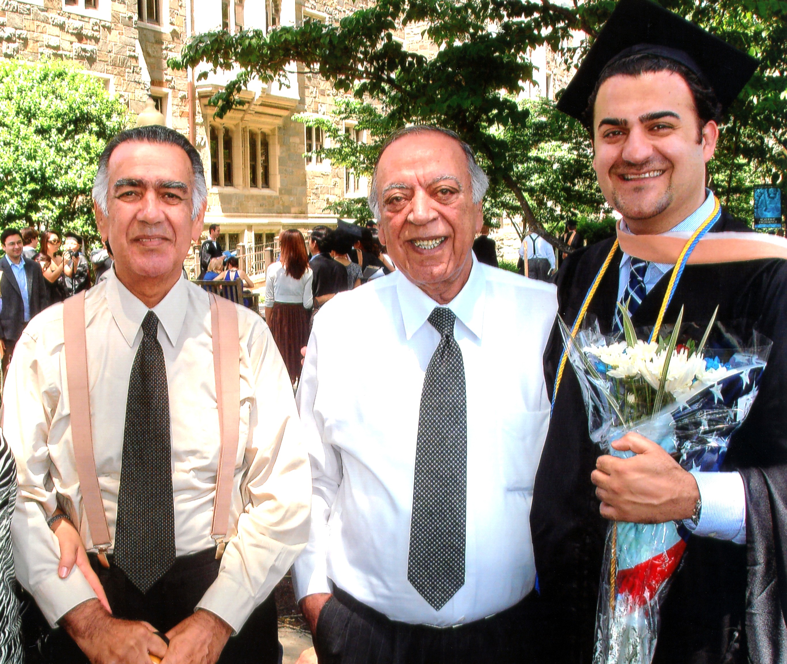 Mohammad Arif Sherdel at Georgetown University graduation