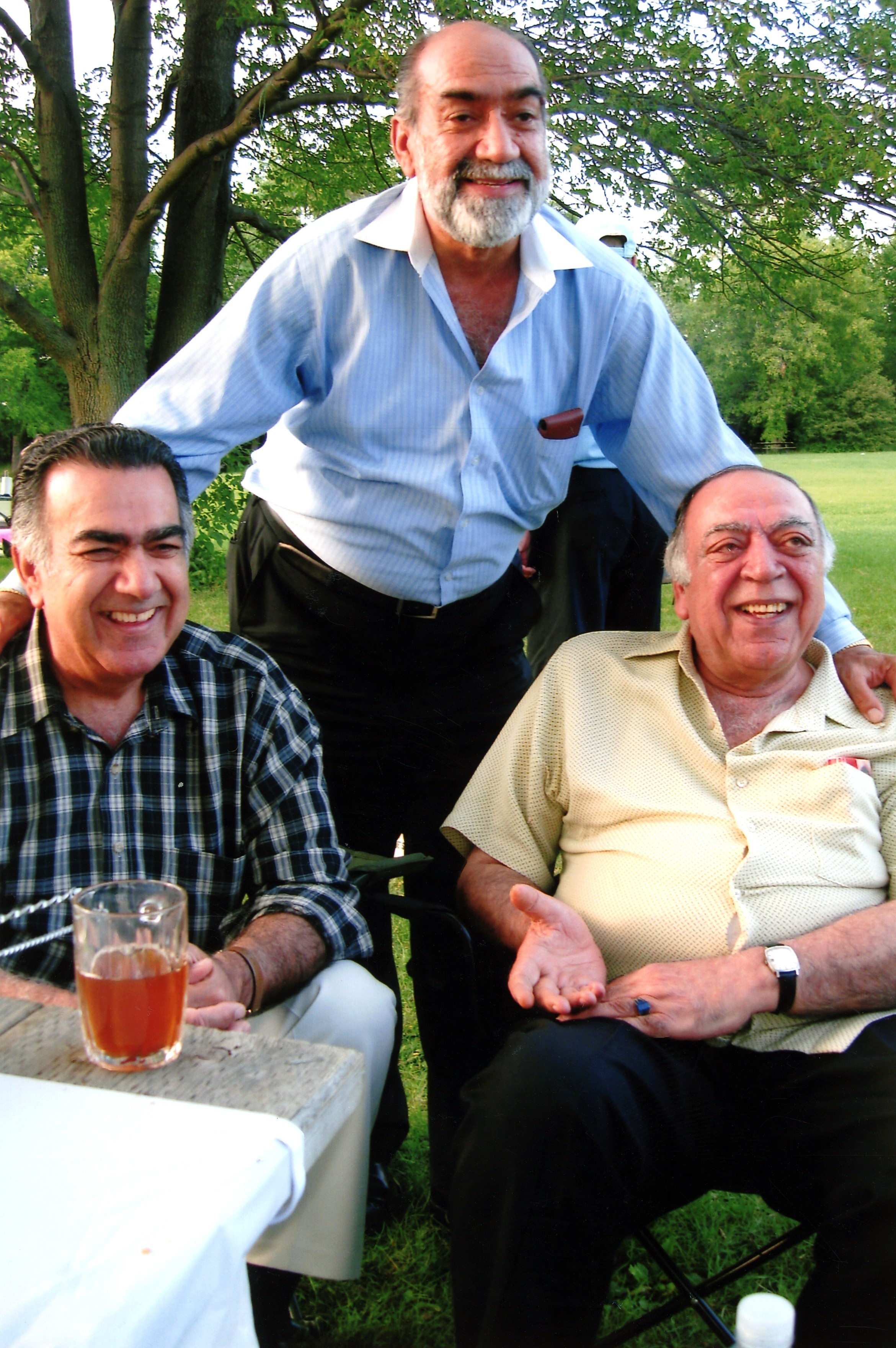 Mohammad Arif Sherdel with friends